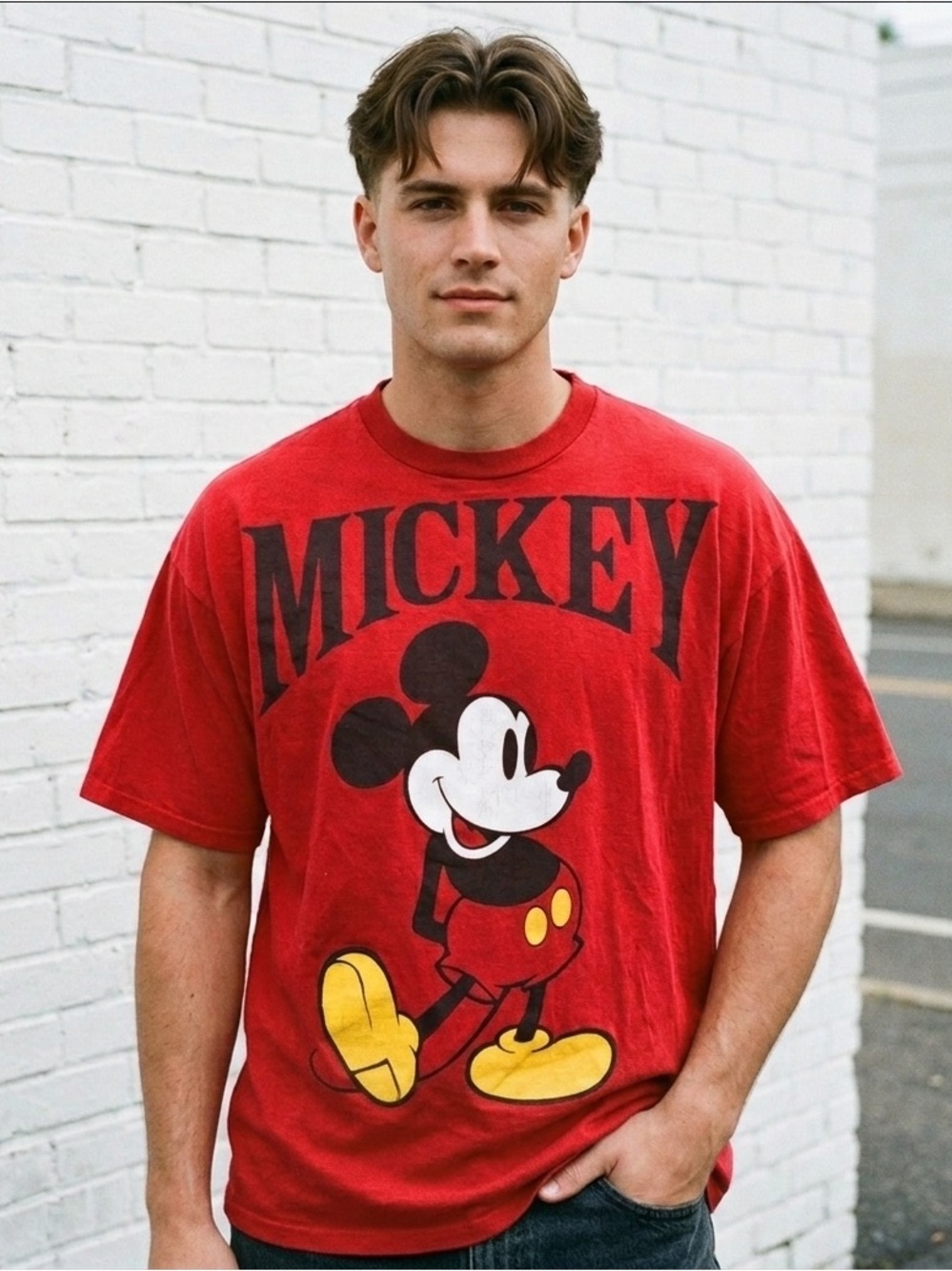 Vintage 90s Mickey Inc T Shirt One Size Oversized Disney Graphic Disney Cartoon